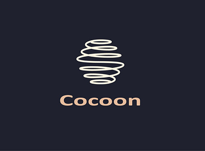 cocoon branding clean design flat graphic design illustrator logo minimal modern vector