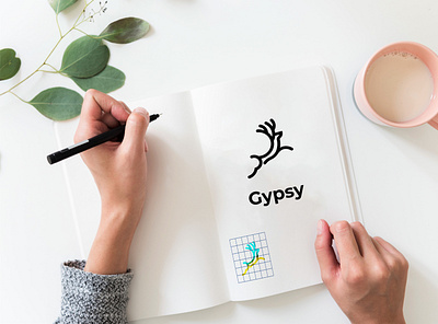 Gypsy branding clean design flat graphic design illustration logo minimal