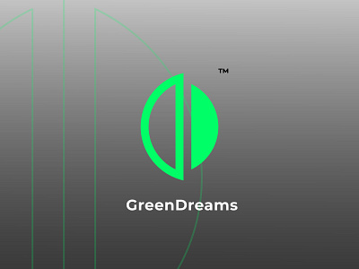 GreenDreams branding clean design flat graphic design logo minimal vector