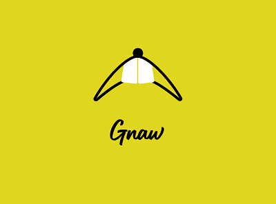 Gnaw branding clean graphic design logo minimal