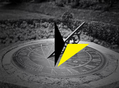 Yellow Sundial branding clean design flat graphic design illustration logo minimal ui vector