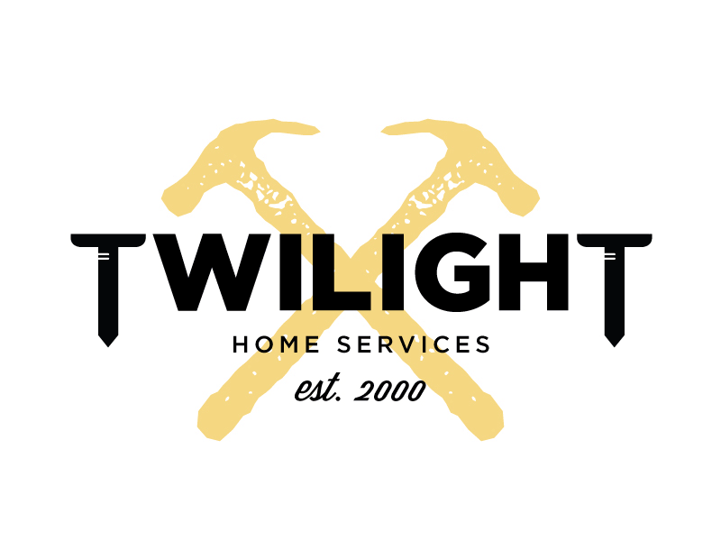 Twilight Home Services brand branding design identity lettering logo symbol type typeface typography vector