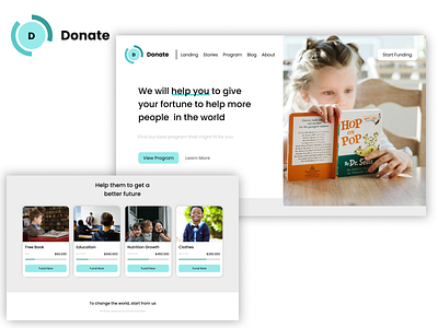 Landing Page Donate