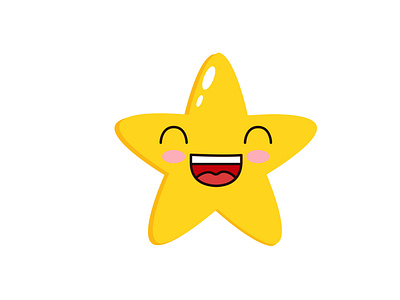 Kawaii cute star design by The Good Kecombrang on Dribbble