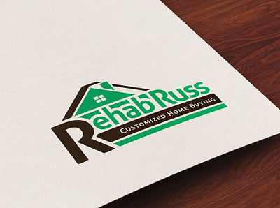 RehabRuss | Logo brand identity branding buying customized design home logo logo design logos real estate vector vectors