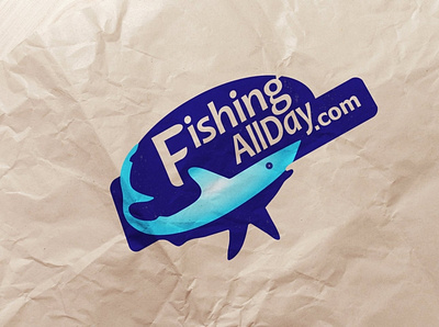 FishingAllDay.com | Logo all brand identity branding day design fishing logo logo design logos vector vectors website