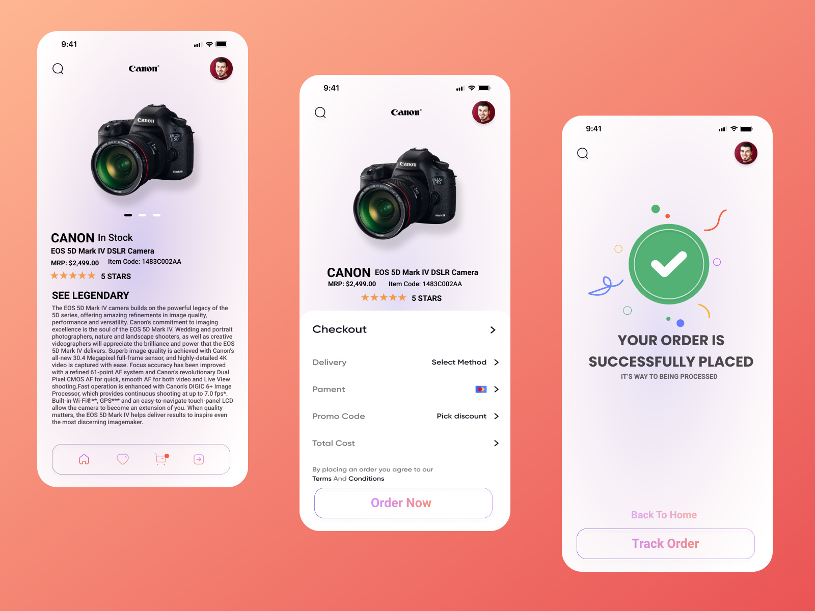 Canon Camera Shop App Design ️ by UI UX Designer • Bittu on Dribbble