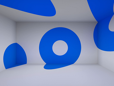 Endless motion 3d abstract animation background blender blue circle color design endless graphic loop motion render shape