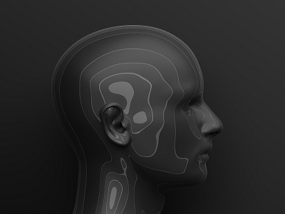 Abstract face design 3d abstract blender dark design face graphic design head human illustration man render shape