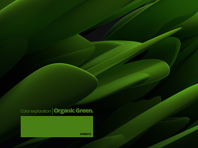 Color exploration | Organic Green. 3d abstract adobe stock background blender color design green illustration organic render shape