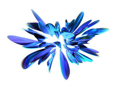 Abstract shape 3d abstract background blender blue color design purple render shape