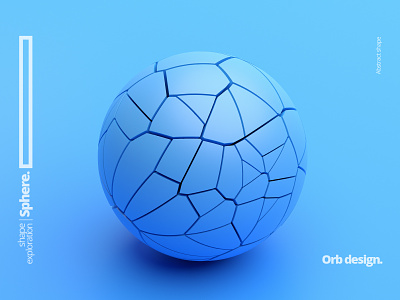 Sphere 3d abstract art blender3d blue clean color design illustration minimalism orb render shape simple sphere visual