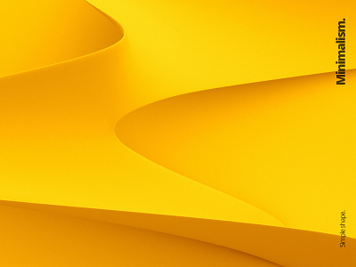Minimalism 3d abstract art background blender3d clean color design illustration minimalism render shape simple visual yellow
