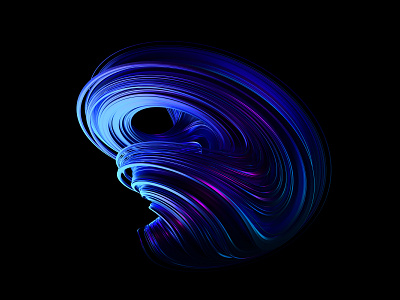 Abstract shape 3d abstract art background black blender3d blue dark design illustration render shape visual