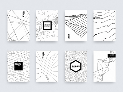 Abstract backgrounds abstract art background black brochure clean cover design geometric graphic illustration line shape simple template vector visual white