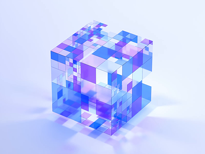 Cube 3d abstract animation blender3d blocks branding concept cube data design geometric loop motion graphics render shape technology visual art