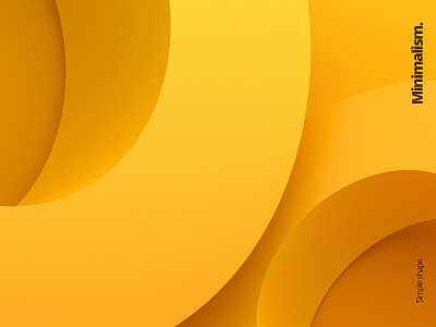 Minimalism 3d abstract art background blender clean color design illustration minimalism render shape simple visual yellow