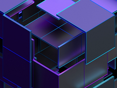 Abstract animation 3d abstract animation art background blender clean color cube design geometric loop motion graphics purple render shape simple visual