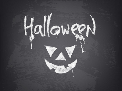 Halloween black blackboard chalk chalkboard design drawing font halloween logo poster pumpkin text