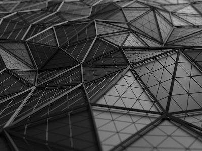 Abstract low poly surface