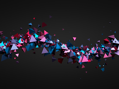 Abstract 3d rendering 3d abstract abstraction background flow particle polygonal pyramid render rendering space triangle