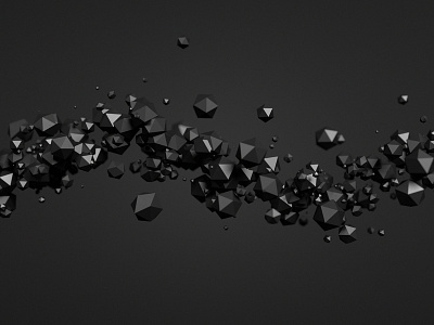 Abstract 3d render 3d abstract abstraction background black chaotic geometric node particle polygonal render rendering
