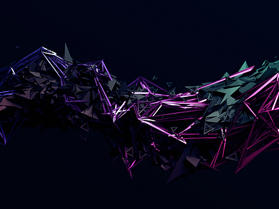 Abstract polygonal shape 3d abstract futuristic line low poly plexus polygon polygonal render sci fi shape wallpaper