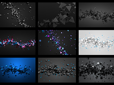 Abstract 3d renders