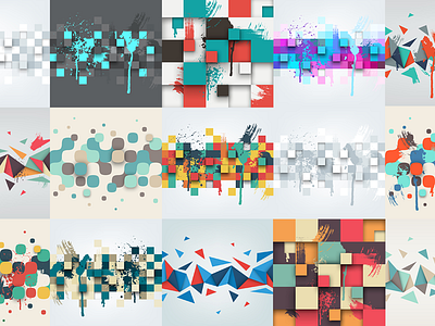 Abstract backgrounds abstract background banner design geometric mosaic paint pattern splash square texture triangle