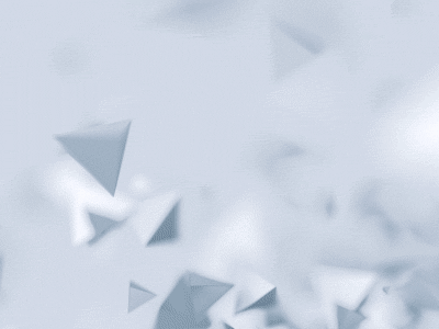 Flying shapes 3d abstract animation background blur bokeh light motion pyramid render triangle video