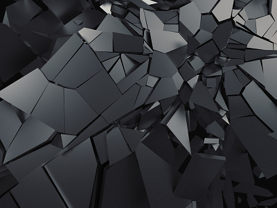 Cracked surface 3d background black crack crash dark destruction explosion render surface technology wall