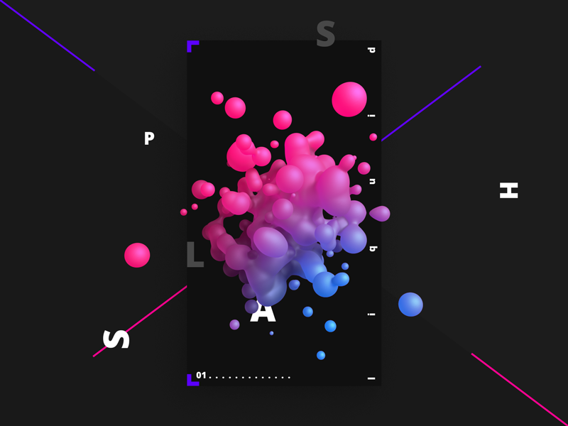 Liquid splash by Aleksei Vasileika on Dribbble