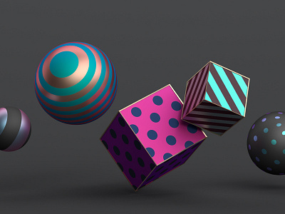 Shapes 3d abstract background cool cube geometric graphic design line render shape sphere wallpaper