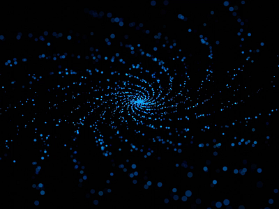 Galaxy 3d render abstract background blue futuristic galaxy loop motion design planet science space star