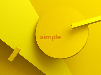 Simple geometric background 3d abstract background design geometric graphic minimal modern render shape simple yellow