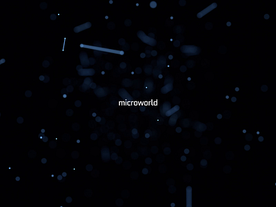 Microworld. Endless animation 3d animation 3d render abstract background futuristic loop motion design motion graphic particle science space technology