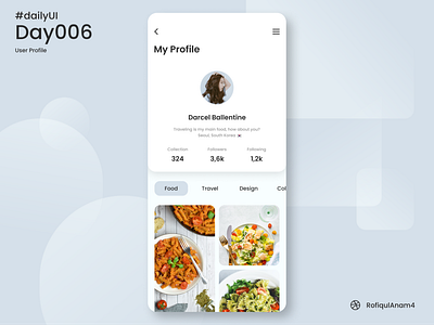 DailyUI 006 | User Profile @RofiqulAnam4