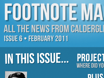 Footnote Magazine design footnote magazine print school