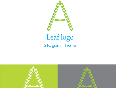 leaf logo 3d animation app branding design graphic design illustration logo motion graphics typography ui ux vector