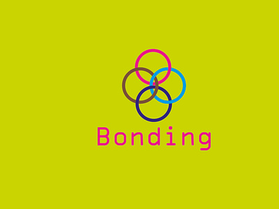 bonding logo animation branding design graphic design illustration logo typography vector