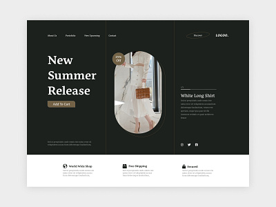 Fashion New Summer Product Release Landing Page
