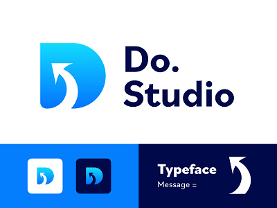 Doo's Studio Logo Brand Making 3d animation app art branding clean design flat graphic design icon illustration illustrator logo minimal typography ui ux vector web website