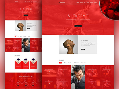 Dangerous Reality Show ui ux web design web template