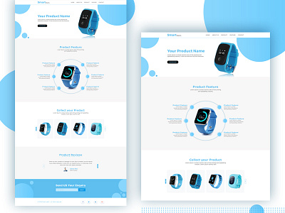 Smart Watch app branding design ui uiux user experience design user interface design ux web web design web template website