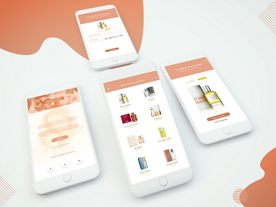 Perfume Online Sell app design ui uiux user experience design user interface design ux web web design web template website