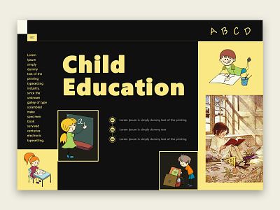 Child Education app branding design ui uiux user experience design user interface design ux web web design web template website