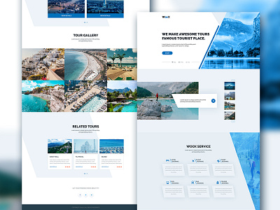 Travel Agency Web Page app branding design photographer ui uiux user experience design user interface design ux web web design web template website