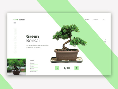 Green Bonsai Landing Page