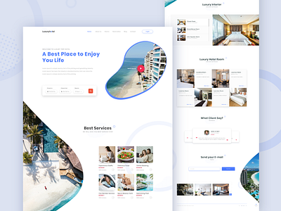 Hotel Booking Web Landing Page