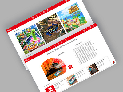 Nintendo E-shop design icon ui ux web